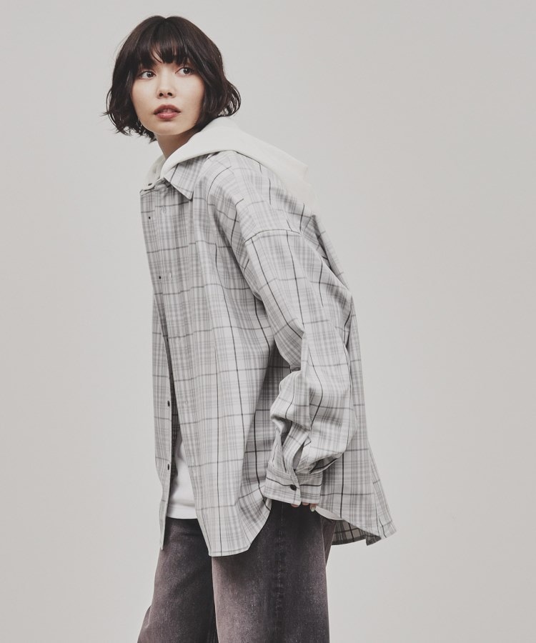 ティーケー タケオ キクチ(レディース)(tk.TAKEO KIKUCHI(Ladies))のフードレイヤーチェックシャツ13