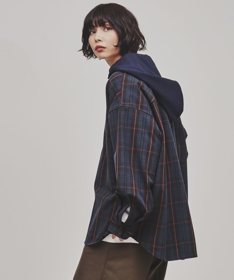 ティーケー タケオ キクチ(レディース)(tk.TAKEO KIKUCHI(Ladies))のフードレイヤーチェックシャツ22