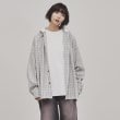 ティーケー タケオ キクチ(レディース)(tk.TAKEO KIKUCHI(Ladies))のフードレイヤーチェックシャツ ライトグレー(511)