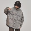 ティーケー タケオ キクチ(レディース)(tk.TAKEO KIKUCHI(Ladies))のケミカルオーバーダイデニムシャツ ピンクベージュ(053)