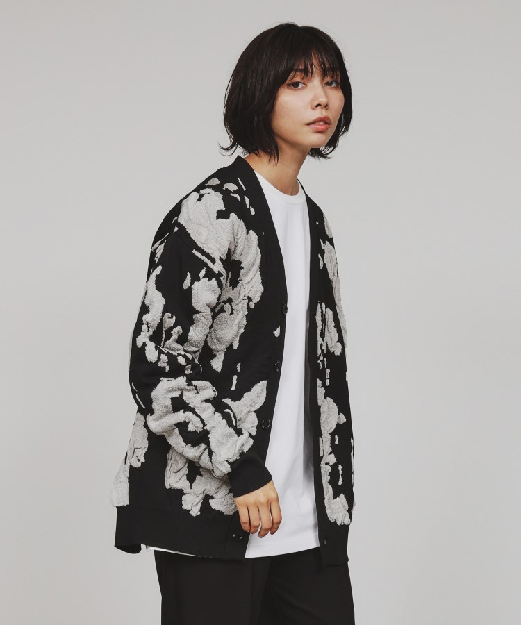 ティーケー タケオ キクチ(レディース)(tk.TAKEO KIKUCHI(Ladies))のアブストラクトフクレジャカードカーディガン16