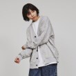ティーケー タケオ キクチ(レディース)(tk.TAKEO KIKUCHI(Ladies))のアブストラクトフクレジャカードカーディガン ライトグレー(011)