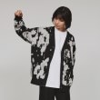 ティーケー タケオ キクチ(レディース)(tk.TAKEO KIKUCHI(Ladies))のアブストラクトフクレジャカードカーディガン ブラック(119)
