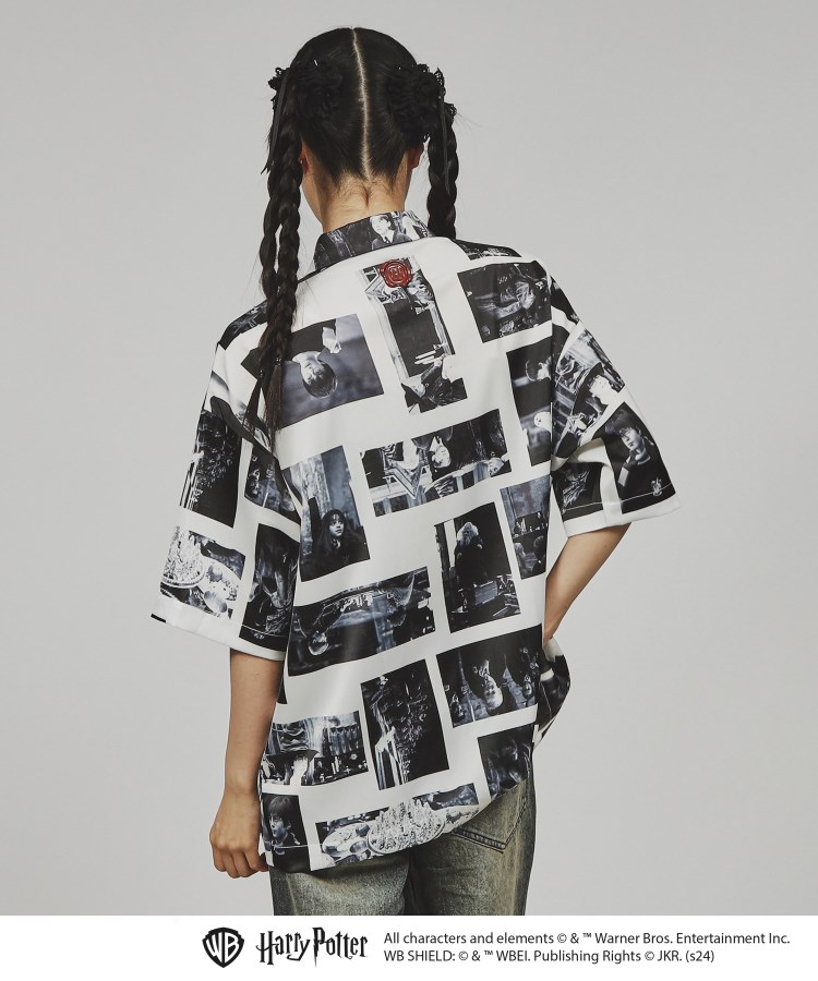 ティーケー タケオ キクチ(レディース)(tk.TAKEO KIKUCHI(Ladies))の【Harry Potter Capsule Collection】総柄プリントシャツ ホワイト(401)