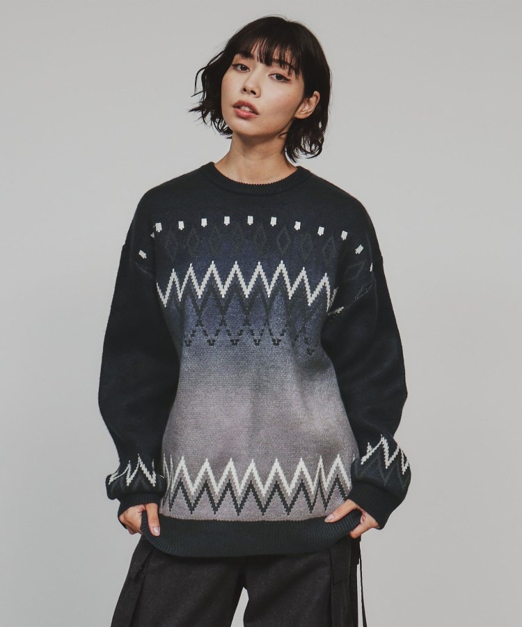 ティーケー タケオ キクチ(レディース)(tk.TAKEO KIKUCHI(Ladies))のグラデダイフェアアイルニット16