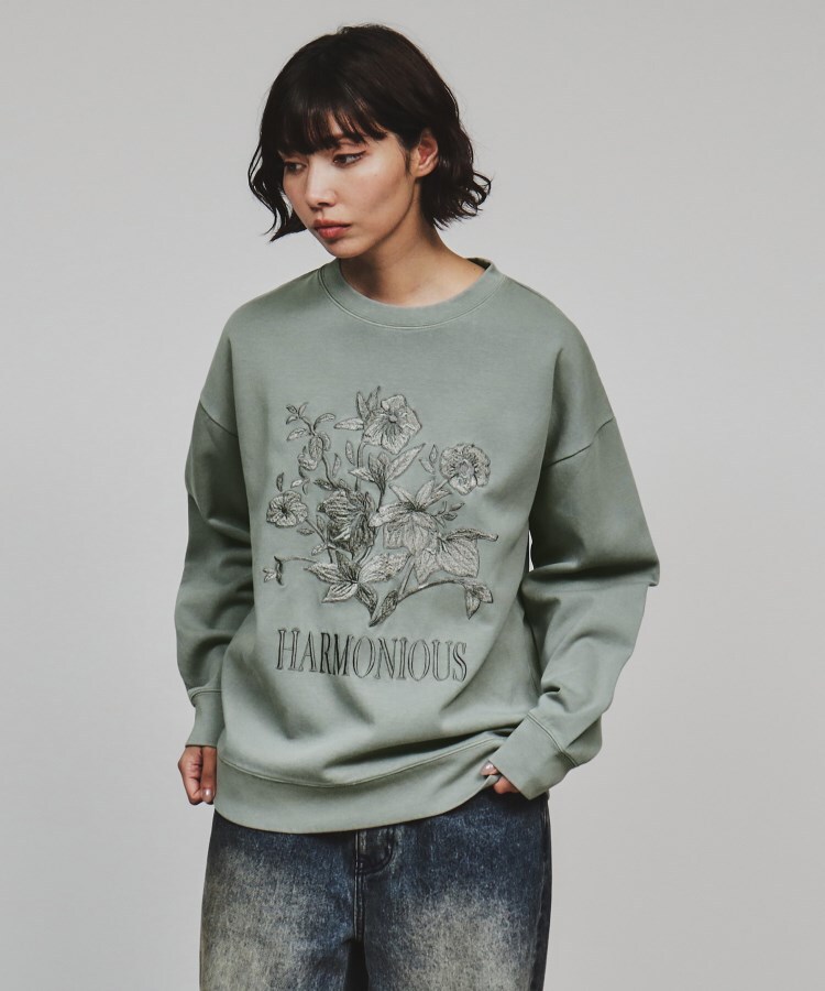 ティーケー タケオ キクチ(レディース)(tk.TAKEO KIKUCHI(Ladies))のフラワー刺繍ピグメントカットソー12