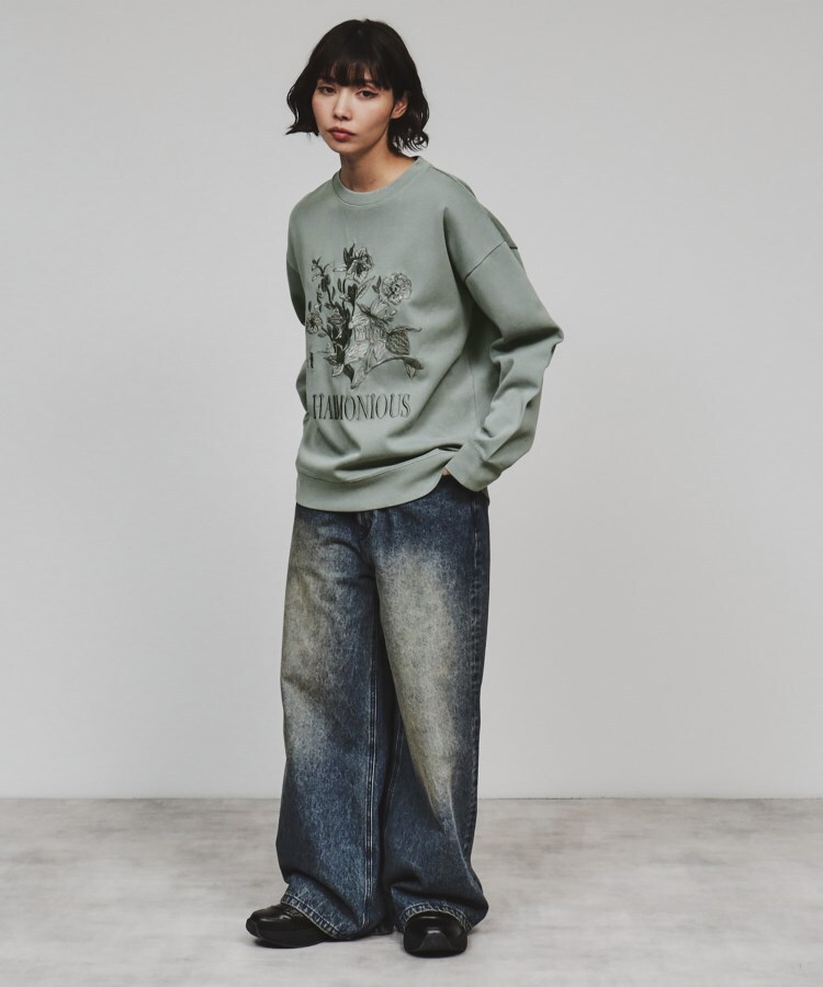 ティーケー タケオ キクチ(レディース)(tk.TAKEO KIKUCHI(Ladies))のフラワー刺繍ピグメントカットソー14