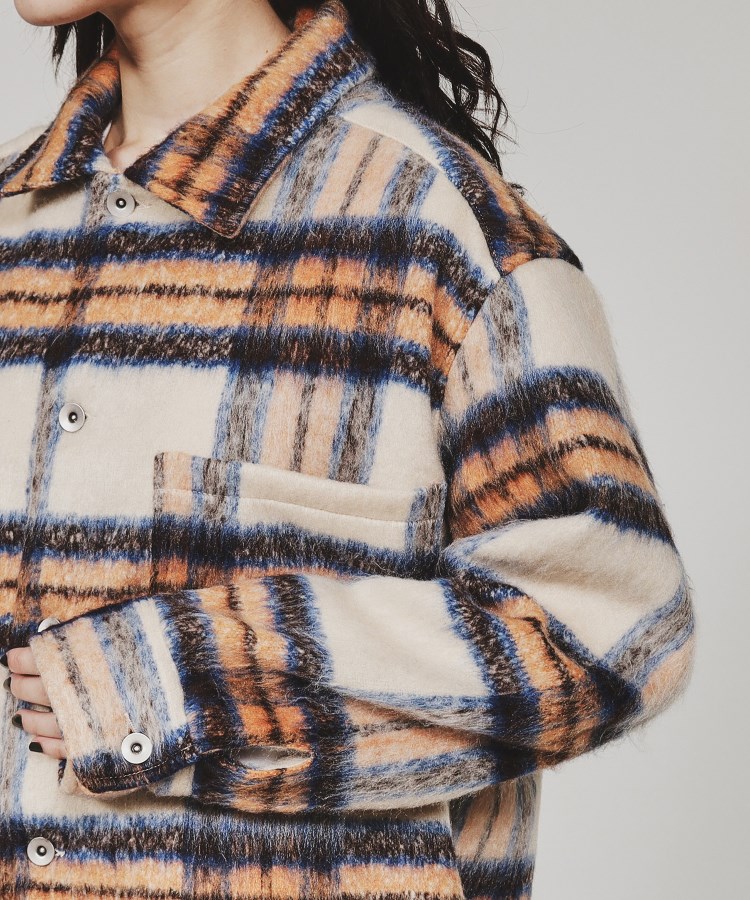 ティーケー タケオ キクチ(レディース)(tk.TAKEO KIKUCHI(Ladies))のシャギーチェックCPOシャツ6