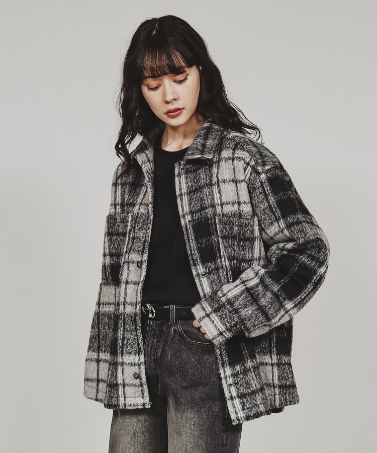 ティーケー タケオ キクチ(レディース)(tk.TAKEO KIKUCHI(Ladies))のシャギーチェックCPOシャツ8