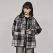ティーケー タケオ キクチ(レディース)(tk.TAKEO KIKUCHI(Ladies))のシャギーチェックCPOシャツ ブラック(219)