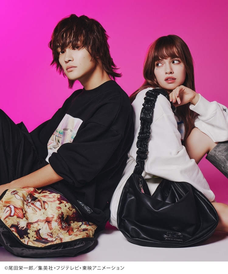 ONE PIECEコラボ】ドロストショルダーBAG(ショルダーバッグ ONE PIECEコラボ】ドロストショルダーBAG(ショルダーバッグ