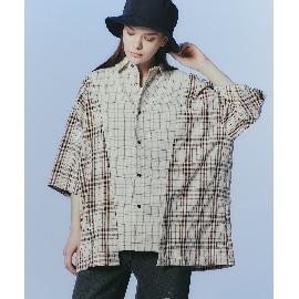 ティーケー タケオ キクチ(レディース)(tk.TAKEO KIKUCHI(Ladies))のダメージリメイクライクチェックシャツ
