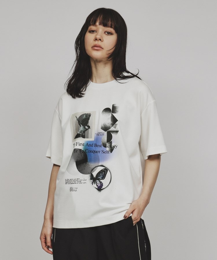 ティーケー タケオ キクチ(レディース)(tk.TAKEO KIKUCHI(Ladies))のNATURE COLLAGE Tシャツ8