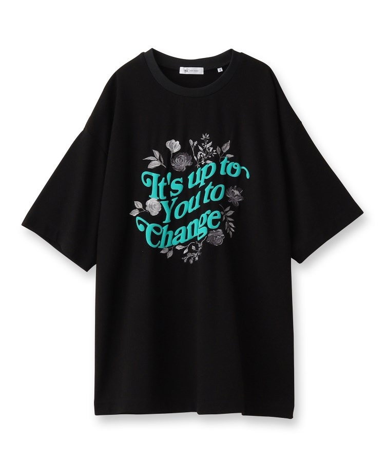 ティーケー タケオ キクチ(レディース)(tk.TAKEO KIKUCHI(Ladies))のウェーブレタードフラワーTシャツ1