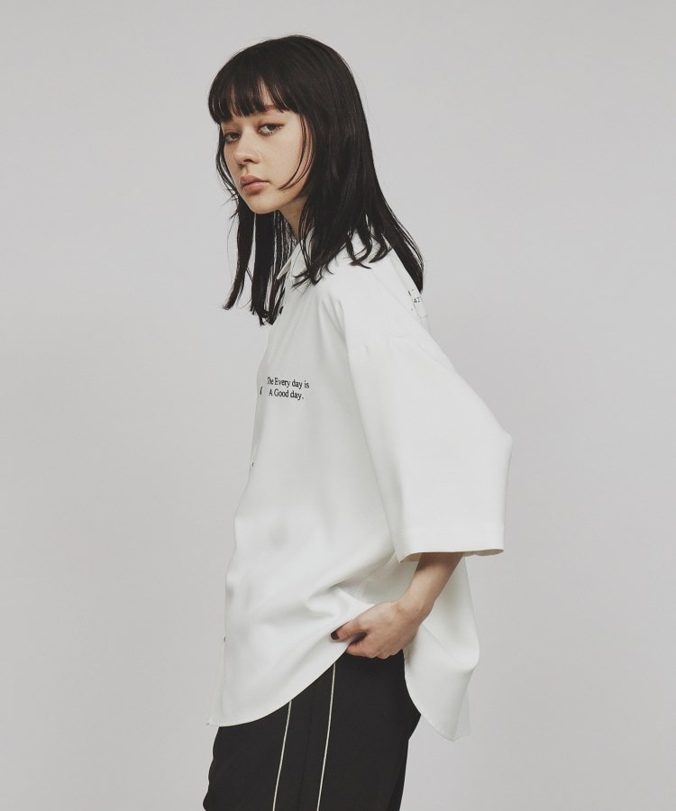 ティーケー タケオ キクチ(レディース)(tk.TAKEO KIKUCHI(Ladies))のレタードデザインシャツ8