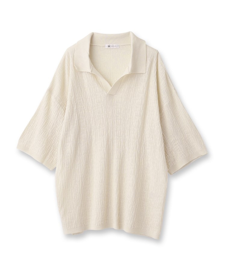 ティーケー タケオ キクチ(レディース)(tk.TAKEO KIKUCHI(Ladies))のスキッパーニットポロシャツ1