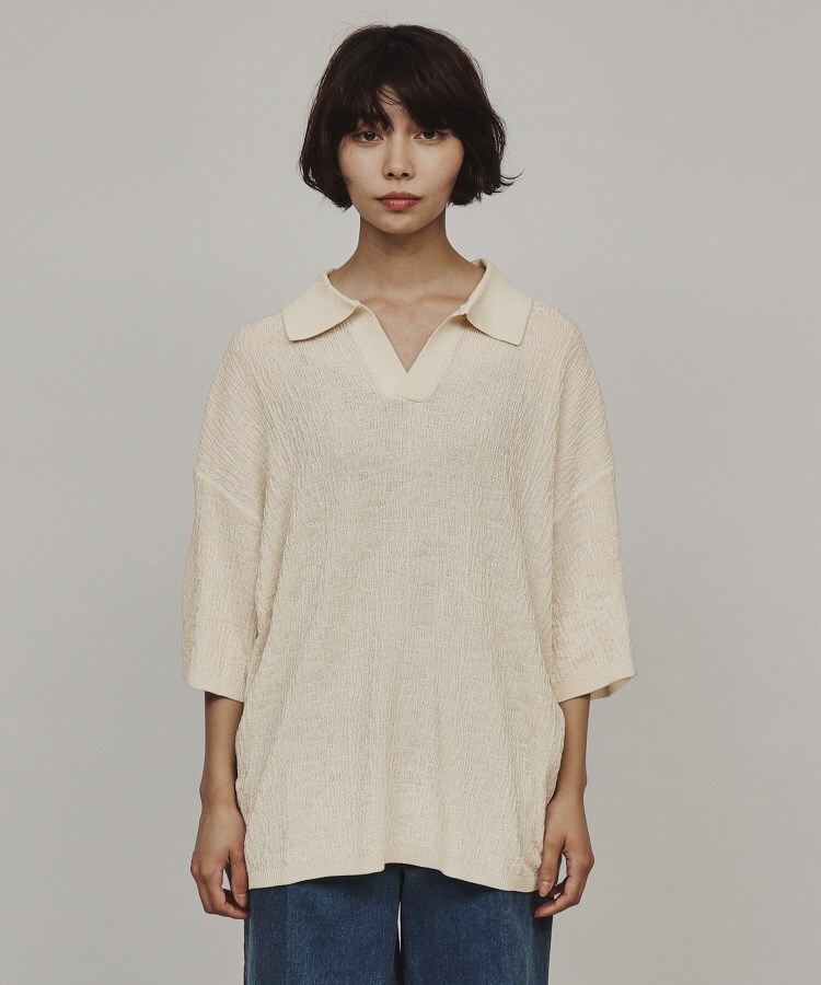 ティーケー タケオ キクチ(レディース)(tk.TAKEO KIKUCHI(Ladies))のスキッパーニットポロシャツ2