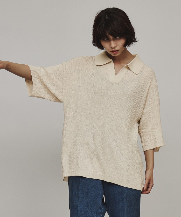 ティーケー タケオ キクチ(レディース)(tk.TAKEO KIKUCHI(Ladies))のスキッパーニットポロシャツ14