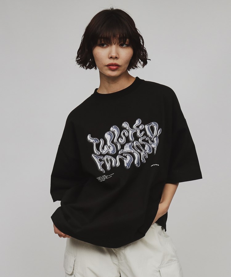 ティーケー タケオ キクチ(レディース)(tk.TAKEO KIKUCHI(Ladies))のメタルプリントTシャツ8