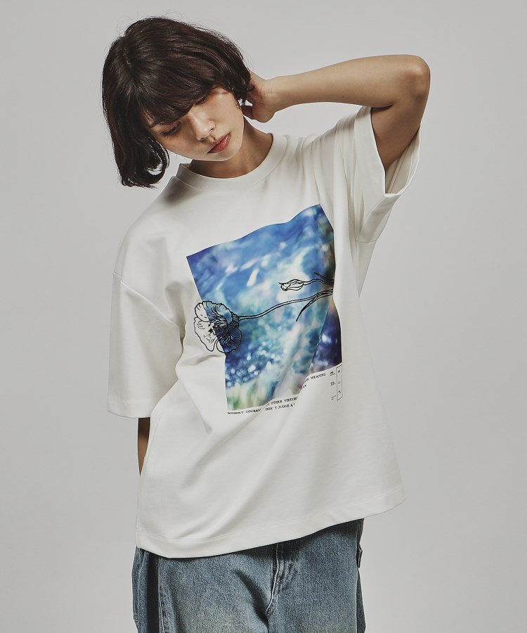 ティーケー タケオ キクチ(レディース)(tk.TAKEO KIKUCHI(Ladies))のアブストピクチャーTシャツ9
