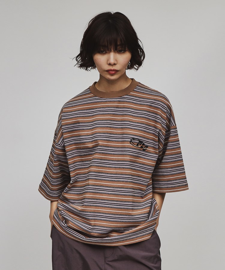 ティーケー タケオ キクチ(レディース)(tk.TAKEO KIKUCHI(Ladies))のロゴボーダーTシャツ11