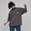 ティーケー タケオ キクチ(レディース)(tk.TAKEO KIKUCHI(Ladies))のロゴボーダーTシャツ ブラック(319)