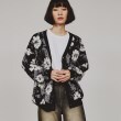 ティーケー タケオ キクチ(レディース)(tk.TAKEO KIKUCHI(Ladies))のフラワージャカードカーディガン ブラック(519)