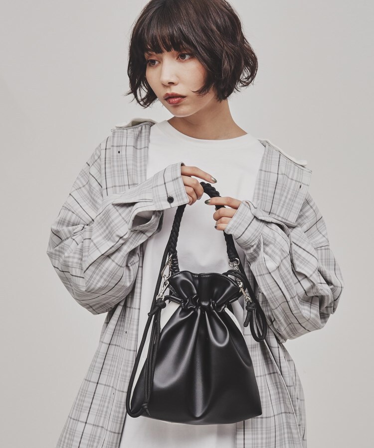 ティーケー タケオ キクチ(レディース)(tk.TAKEO KIKUCHI(Ladies))のADAMPATEK 別注 パテッドイントレ巾着ショルダーバッグ5