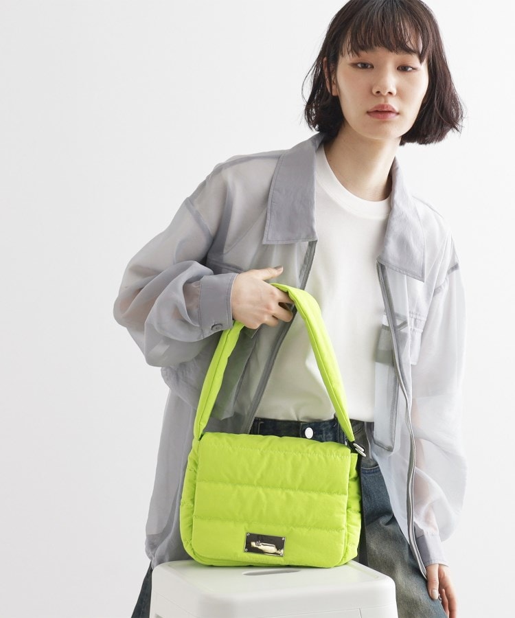 ティーケー タケオ キクチ(レディース)(tk.TAKEO KIKUCHI(Ladies))の【パフィーシリーズ】フラップショルダー グリーン(125)