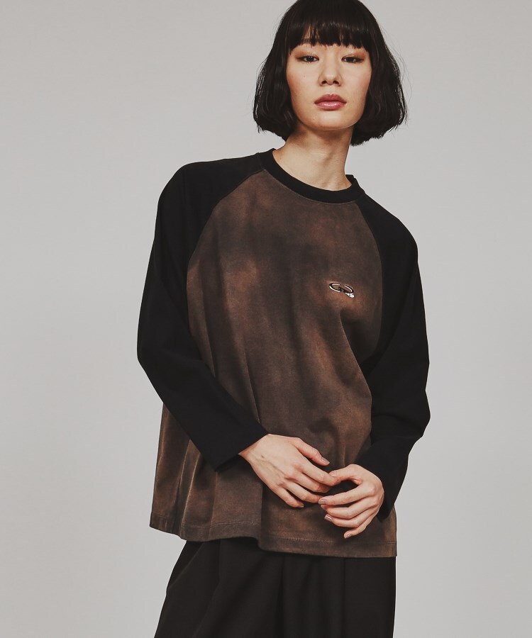 ティーケー タケオ キクチ(レディース)(tk.TAKEO KIKUCHI(Ladies))のブリーチラグランスリーブTシャツ2
