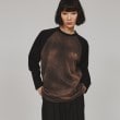ティーケー タケオ キクチ(レディース)(tk.TAKEO KIKUCHI(Ladies))のブリーチラグランスリーブTシャツ チャコールグレー(514)