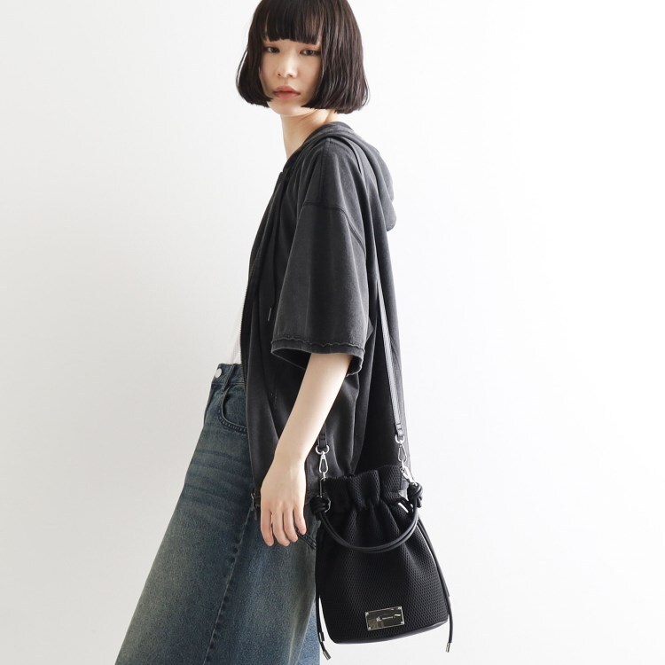 ティーケー タケオ キクチ(レディース)(tk.TAKEO KIKUCHI(Ladies))のメッシュ2WAY巾着ショルダーバッグ ショルダーバッグ