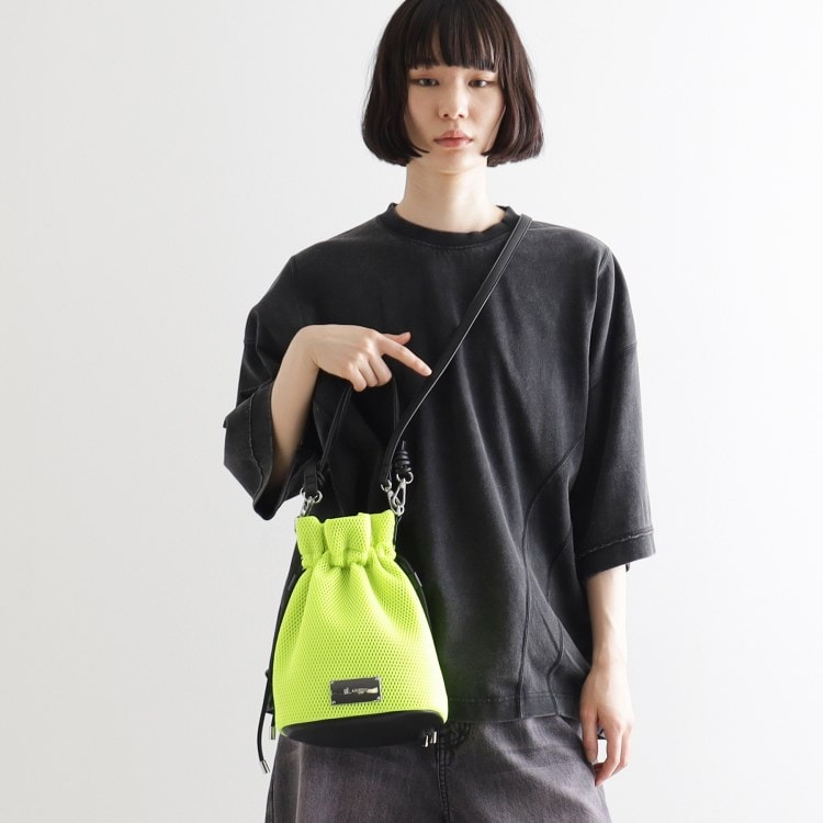 メッシュ2WAY巾着ショルダーバッグ(ショルダーバッグ) | tk メッシュ2WAY巾着ショルダーバッグ(ショルダーバッグ) | tk