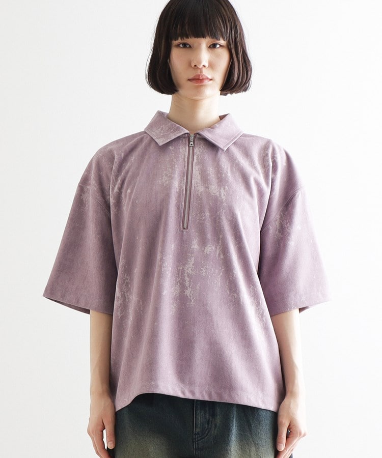 ティーケー タケオ キクチ(レディース)(tk.TAKEO KIKUCHI(Ladies))のヴィンテージライクハーフジップポロシャツ29