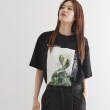 ティーケー タケオ キクチ(レディース)(tk.TAKEO KIKUCHI(Ladies))のフラワープリントTシャツ ブラック(019)
