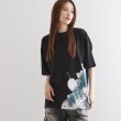 ティーケー タケオ キクチ(レディース)(tk.TAKEO KIKUCHI(Ladies))のバブルアートフラワーTシャツ ブラック(019)