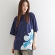 ティーケー タケオ キクチ(レディース)(tk.TAKEO KIKUCHI(Ladies))のバブルアートフラワーTシャツ ネイビー(094)