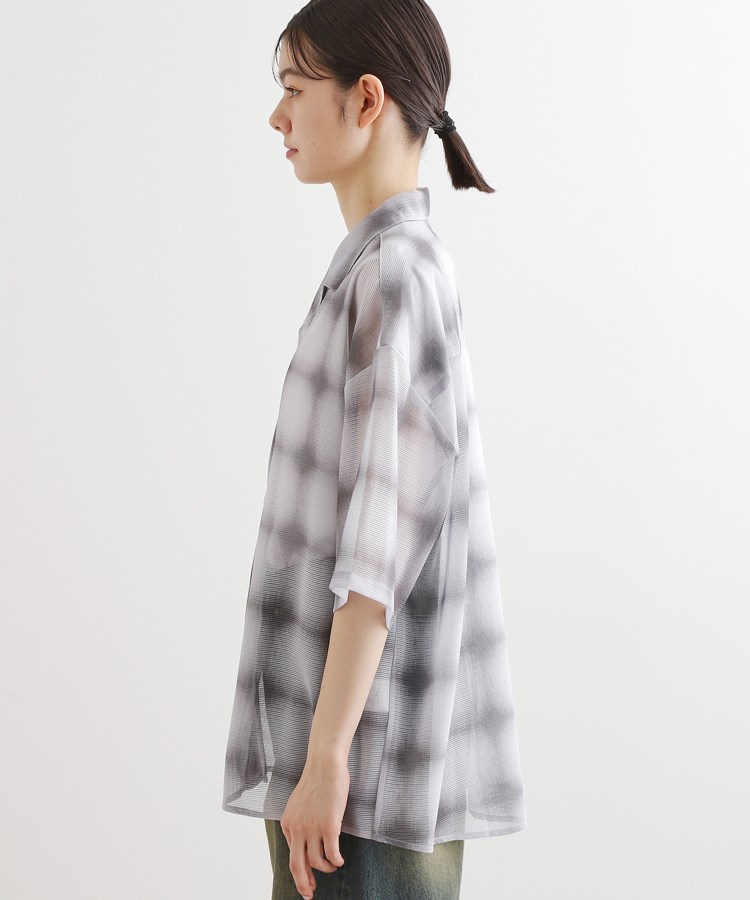 ティーケー タケオ キクチ(レディース)(tk.TAKEO KIKUCHI(Ladies))のメッシュオンブレ―チェックシャツ14
