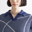 ティーケー タケオ キクチ(レディース)(tk.TAKEO KIKUCHI(Ladies))のラインアートニットポロ36