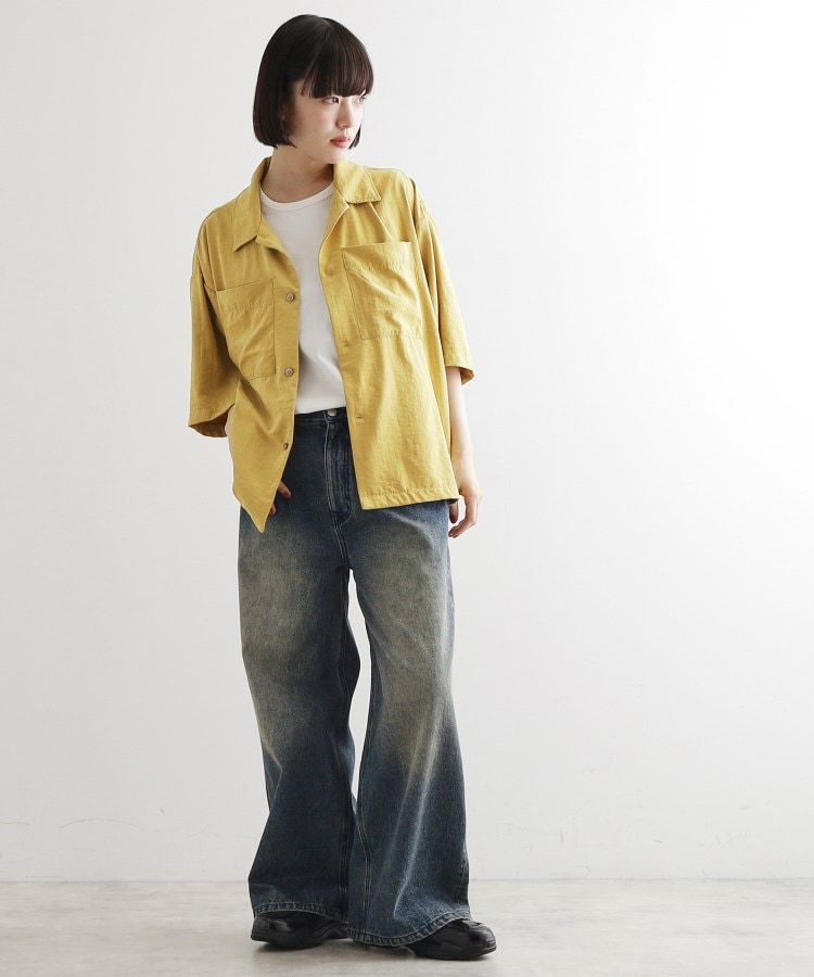 ティーケー タケオ キクチ(レディース)(tk.TAKEO KIKUCHI(Ladies))のヴィンテージライククロップドシャツ4