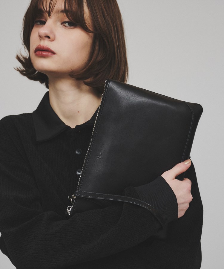 Refined Leather サコッシュ(ショルダーバッグ) | tk.TAKEO Refined Leather サコッシュ(ショルダーバッグ) | tk.TAKEO