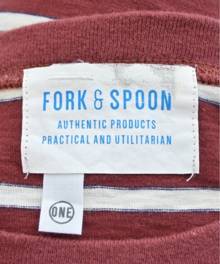ラグタグ(RAGTAG)のFORK&SPOON フォークアンドスプーン レディース Tシャツ・カットソー サイズ：ONE3