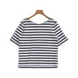 ラグタグ(RAGTAG)のSHIPS シップス レディース Tシャツ・カットソー サイズ：-(L位) 白x黒(ボーダー)