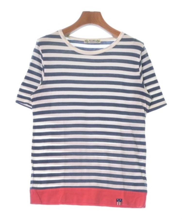 ラグタグ(RAGTAG)のBEAMS HEART ビームスハート レディース Tシャツ・カットソー サイズ：-(M位) 紺x白x赤(ボーダー)
