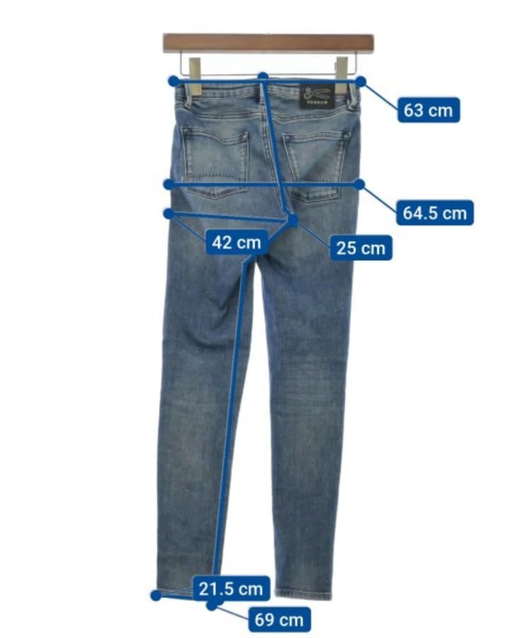 DENHAM デンハム レディース デニムパンツ サイズ:23(XS位 DENHAM デンハム レディース デニムパンツ サイズ:23(XS位