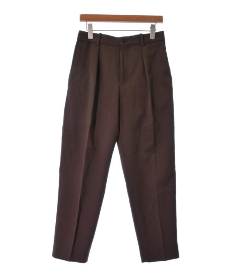 MARKAWARE(マーカウェア) サイズ:2 STRAIGHT FIT TROUSERS ORGANIC WOOL SURVIVAL CLOTH  サバイバルクロス ストレートフィット オーガニックウール トラウザーパンツ ブラウン 