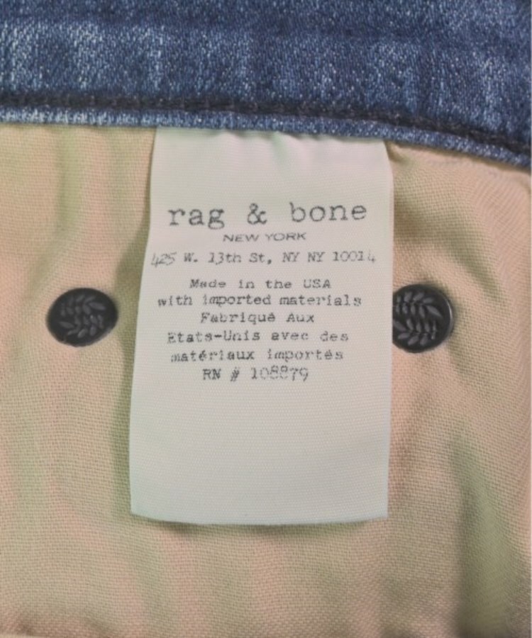 ラグタグ(RAGTAG)のrag&bone/JEAN ラグアンドボーンジーン レディース デニムパンツ サイズ：26(M位)4