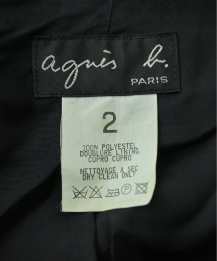 Agnes b. アニエスベー レディース テーラードジャケット サイズ Agnes b. アニエスベー レディース テーラードジャケット サイズ