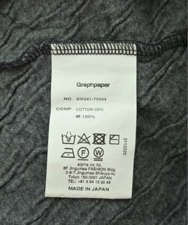 ラグタグ(RAGTAG)のGraphpaper グラフペーパー メンズ Tシャツ・カットソー サイズ：3(L位)4
