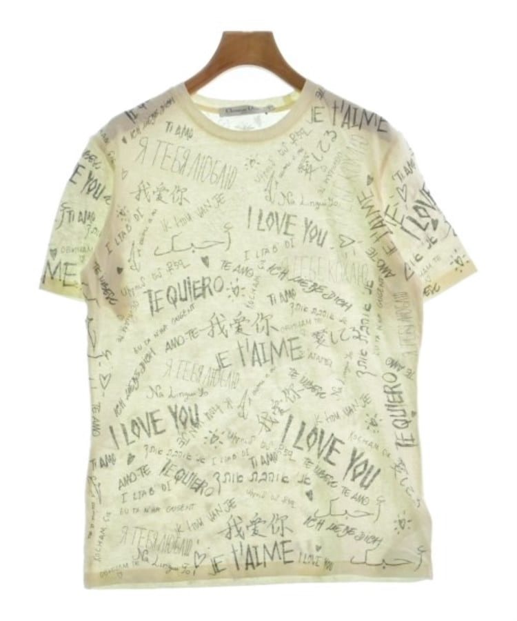 ラグタグ(RAGTAG)のChristian Dior クリスチャンディオール レディース Tシャツ・カットソー サイズ：M アイボリーx黒系(総柄)